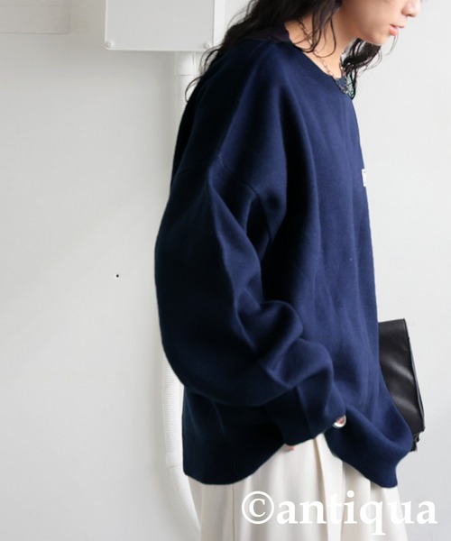 antiqua(アンティカ)の「YALE カレッジロゴニット(ニット/セーター・レディース・ネイビー/ブラック/グレー・ONESIZE)」の16枚目の写真