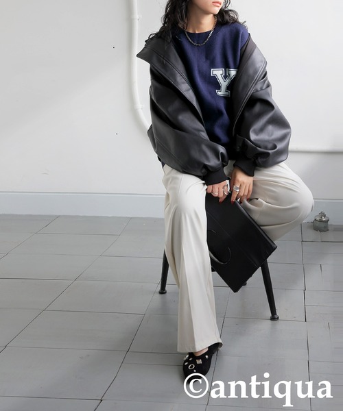 antiqua(アンティカ)の「YALE カレッジロゴニット(ニット/セーター・レディース・ネイビー/ブラック/グレー・ONESIZE)」の17枚目の写真