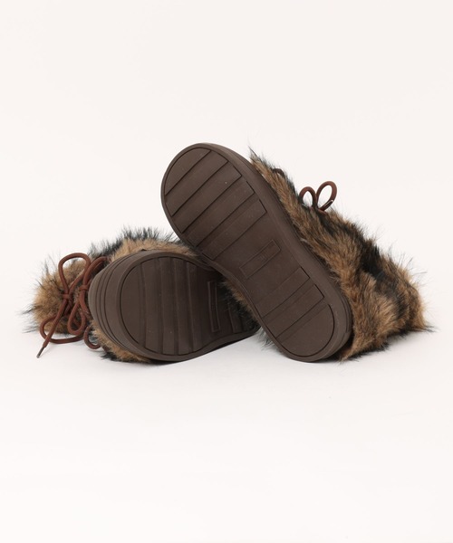 AsRiRe（アスリレイ）の「フワフワ厚底ボアブーツ（ブーツ・レディース・ブラウン/ブラック/ライトブラウン・M/S/L）」の17枚目の写真