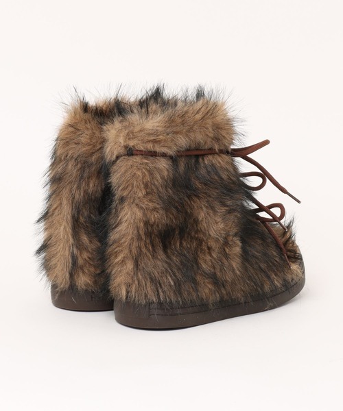 AsRiRe（アスリレイ）の「フワフワ厚底ボアブーツ（ブーツ・レディース・ブラウン/ブラック/ライトブラウン・M/S/L）」の18枚目の写真