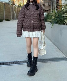nemne store（ネンネストア）の「【Seoup】ハートキルティングブルゾン（その他アウター）」