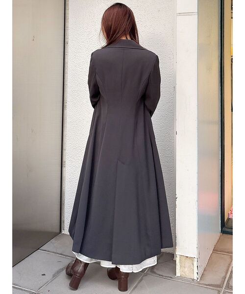 フィットアンドフレアトレンチコート スプリングコート（トレンチ