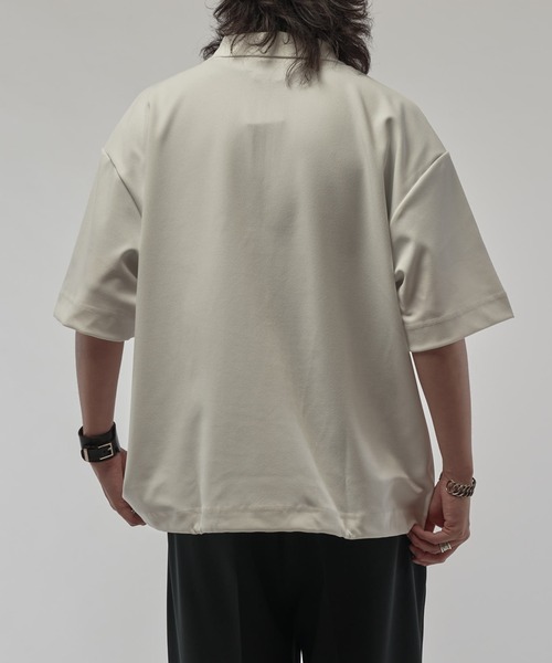 ジョーゼットハーフZIP s/s カットソー（Tシャツ/カットソー