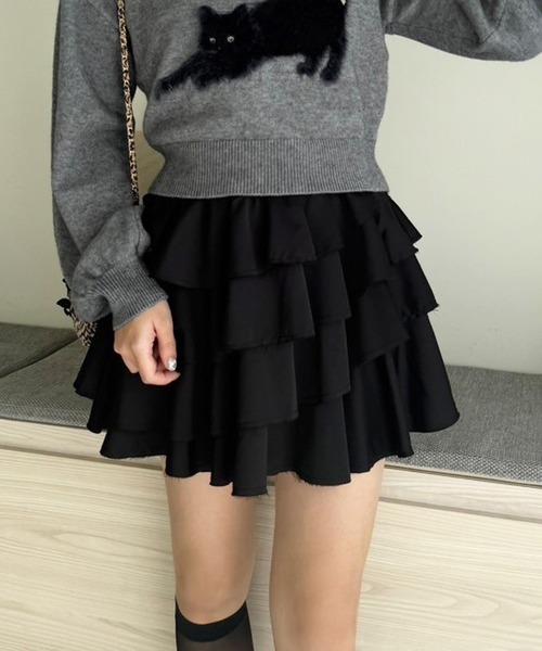 専用！新品未使用【レア】CHANEL フリルミニスカート 36 セール】ティアードフリルミニスカート（スカート）｜one after