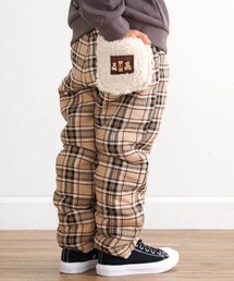 【お揃い】チェックボアリバーシブルパンツ(80~130cm)