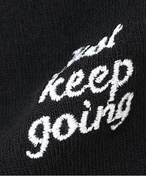 LOVETOXIC（ラブトキシック）の「ロゴ刺繍ニーハイソックス（ソックス/靴下・キッズ・チャコール/ネイビー/ブラック/オフホワイト・20-22cm/23-25cm）」の7枚目の写真