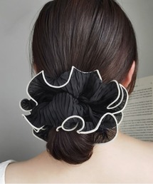 L LABEL（エルラベル）の「プリーツシフォンシュシュ（シュシュ）」