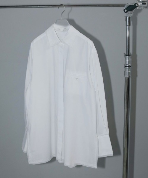 anuke（アンヌーク）の「anuke　Cotton Oversize Shirts コットンオーバーサイズシャツ/62510415（シャツ/ブラウス・レディース・ホワイト・ONE SIZE）」の11枚目の写真
