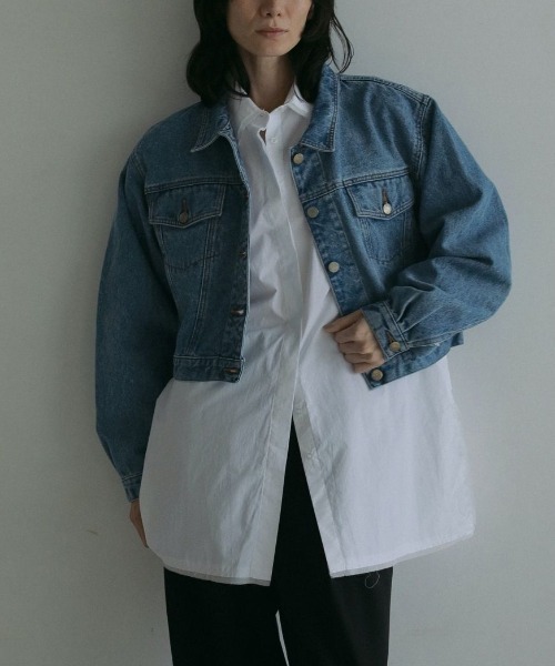 anuke（アンヌーク）の「anuke　Cotton Oversize Shirts コットンオーバーサイズシャツ/62510415（シャツ/ブラウス・レディース・ホワイト・ONE SIZE）」の5枚目の写真