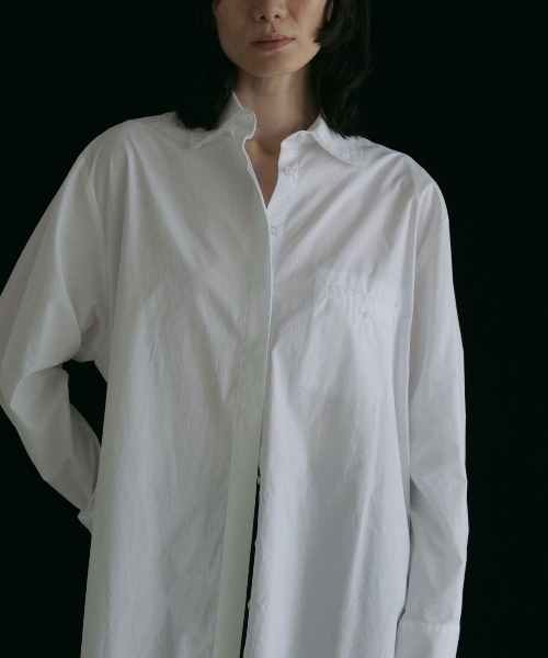 anuke（アンヌーク）の「anuke　Cotton Oversize Shirts コットンオーバーサイズシャツ/62510415（シャツ/ブラウス・レディース・ホワイト・ONE SIZE）」の9枚目の写真