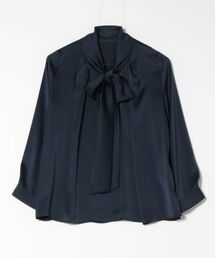 【再入荷!ベストセラー】ヴィンテージサテンボウタイブラウス