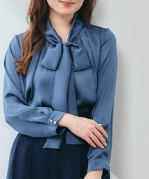 12Twelve Agenda（トゥエルブ　アジェンダ）の「【再入荷！ベストセラー】ヴィンテージサテンボウタイブラウス（シャツ/ブラウス）」