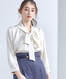 12Twelve Agenda（トゥエルブ　アジェンダ）の「【再入荷！ベストセラー】ヴィンテージサテンボウタイブラウス（シャツ/ブラウス）」
