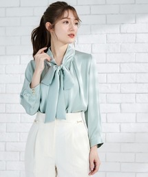 12Twelve Agenda（トゥエルブ　アジェンダ）の「【再入荷！ベストセラー】ヴィンテージサテンボウタイブラウス（シャツ/ブラウス）」