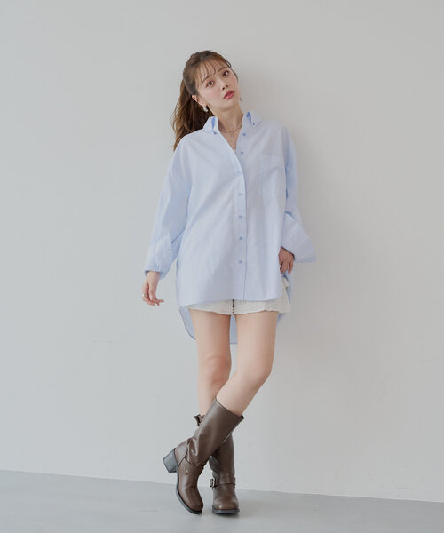 Chico（チコ）の「ワンポイントルーズシャツ（シャツ/ブラウス）」 - WEAR