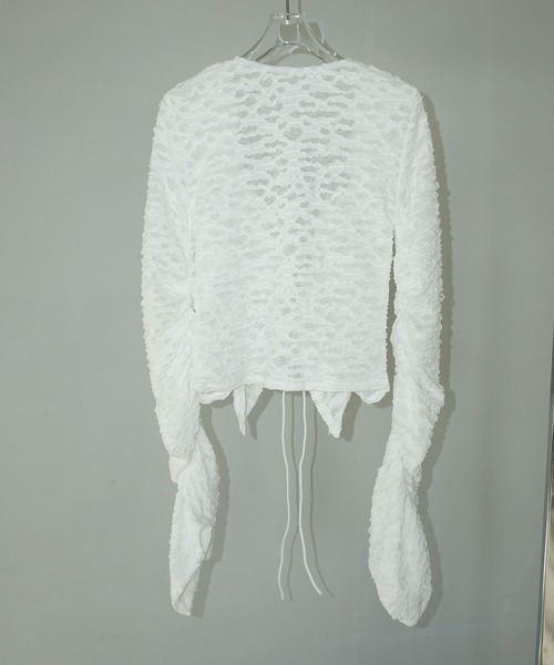 chuclla(チュクラ)の「2wayジャガードレーシートップス chw25s029(Tシャツ/カットソー・レディース・ホワイト・FREE)」の19枚目の写真