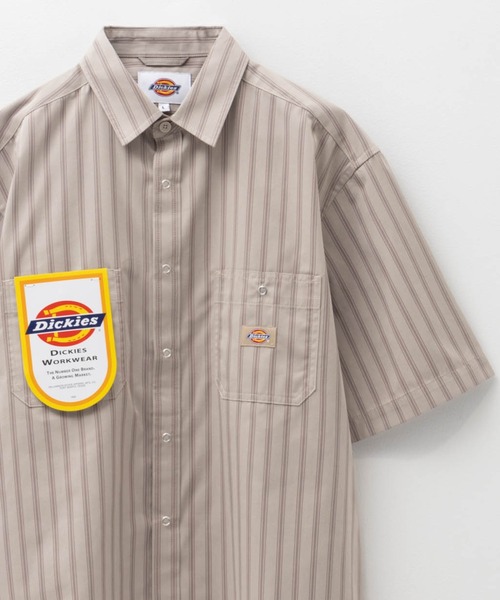 Dickies(ディッキーズ)の「Dickies リングドットシャツ(シャツ/ブラウス・メンズ・チャコール/ベージュ系・L/M/XXL/XL)」の2枚目の写真