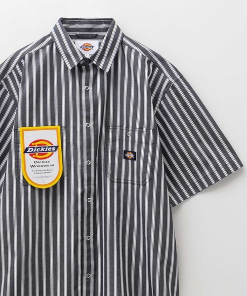 Dickies(ディッキーズ)の「Dickies リングドットシャツ(シャツ/ブラウス・メンズ・チャコール/ベージュ系・L/M/XXL/XL)」の1枚目の写真
