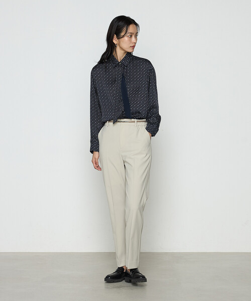 COMME CA（コムサ）の「ストレッチツイル パンツ（その他パンツ・レディース・ブラック/ベージュ/カーキ・11号/7号/9号）」の4枚目の写真