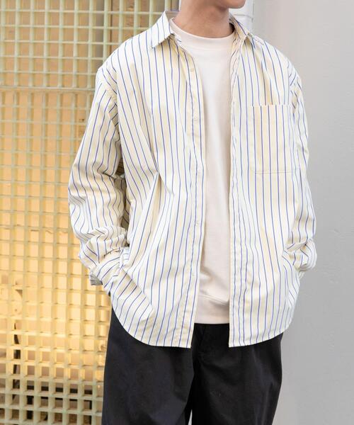 FORK&SPOON(フォークアンドスプーン)の「FORK&SPOON CAVEオックスシャツ(シャツ/ブラウス・メンズ・ブルー/イエロー・4/5)」の11枚目の写真