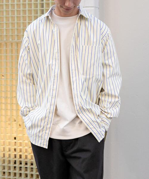 FORK&SPOON(フォークアンドスプーン)の「FORK&SPOON CAVEオックスシャツ(シャツ/ブラウス・メンズ・ブルー/イエロー・4/5)」の10枚目の写真