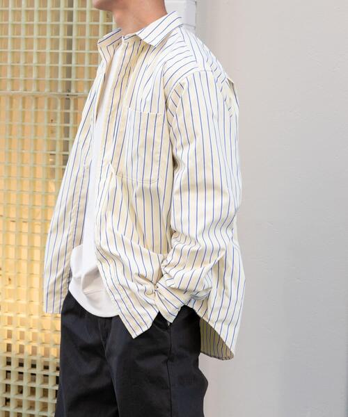 FORK&SPOON(フォークアンドスプーン)の「FORK&SPOON CAVEオックスシャツ(シャツ/ブラウス・メンズ・ブルー/イエロー・4/5)」の8枚目の写真