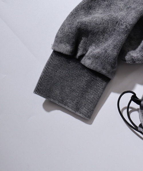 bike star（バイクスター）の「Grunge embroidered sweatshirt / グランジ加工刺繍トレーナー unisex（スウェット・メンズ・チャコール/ピンク/ブラウン/オフホワイト・L/M）」の10枚目の写真