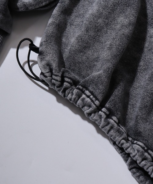 bike star（バイクスター）の「Grunge embroidered sweatshirt / グランジ加工刺繍トレーナー unisex（スウェット・メンズ・チャコール/ピンク/ブラウン/オフホワイト・L/M）」の8枚目の写真