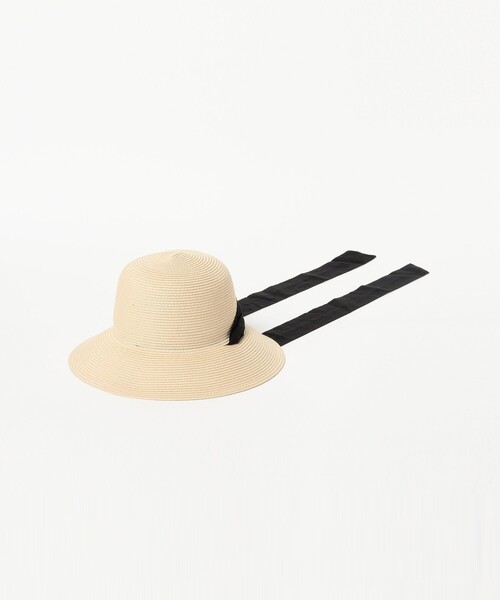 Ray BEAMS（レイビームス）の「リボン ブレード ハット（ハット・レディース・ナチュラル/ブラック・ONE SIZE）」の13枚目の写真