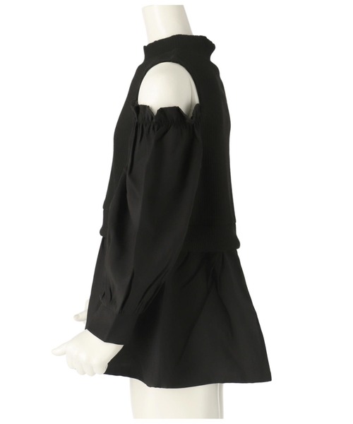 ANAP kids（アナップキッズ）の「肩アキコンビブラウス（シャツ/ブラウス・キッズ・ホワイト/ブラック・110cm/120cm/130cm）」の20枚目の写真