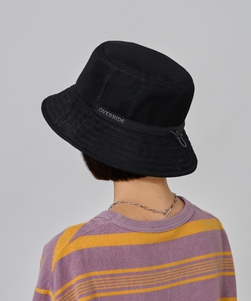 OVERRIDE(オーバーライド)の「OVERRIDE BREATHABLE MESH HAT SGP / オーバーライド(ハット・レディース・ブラック/ライトブルー/ホワイト・58cm)」の6枚目の写真