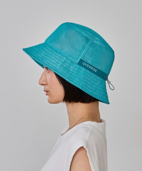 OVERRIDE(オーバーライド)の「OVERRIDE BREATHABLE MESH HAT SGP / オーバーライド(ハット・レディース・ブラック/ライトブルー/ホワイト・58cm)」の12枚目の写真