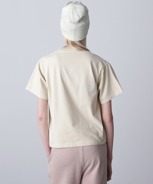 ROSE BUD(ローズバッド)の「ロゴTシャツ(Tシャツ/カットソー・レディース・バーガンディー/ベージュ/ネイビー/イエロー・ONE SIZE)」の9枚目の写真