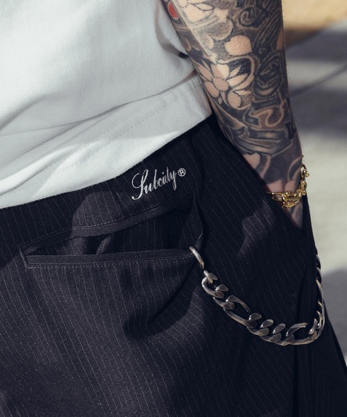 Subciety(サブサエティ)の「Cross tuck slacks(スラックス・メンズ・ブラック/ネイビー・X-LARGE/LARGE/MEDIUM/SMALL)」の14枚目の写真
