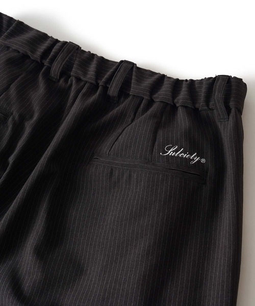 Subciety(サブサエティ)の「Cross tuck slacks(スラックス・メンズ・ブラック/ネイビー・X-LARGE/LARGE/MEDIUM/SMALL)」の5枚目の写真