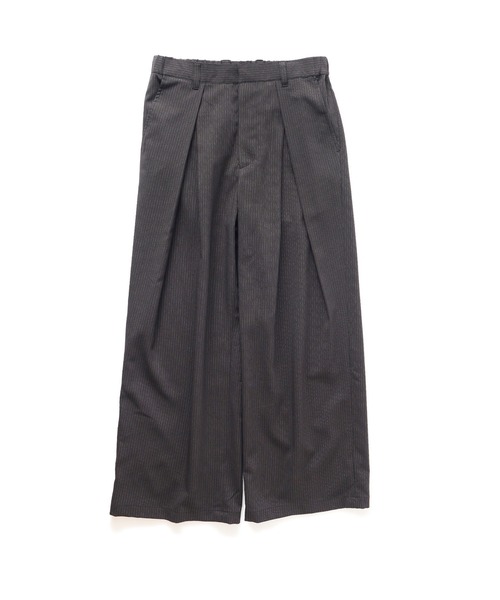 Subciety(サブサエティ)の「Cross tuck slacks(スラックス・メンズ・ブラック/ネイビー・X-LARGE/LARGE/MEDIUM/SMALL)」の8枚目の写真