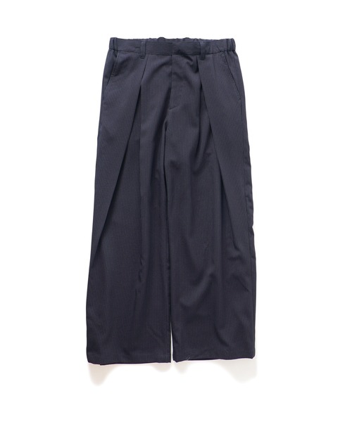 Subciety(サブサエティ)の「Cross tuck slacks(スラックス・メンズ・ブラック/ネイビー・X-LARGE/LARGE/MEDIUM/SMALL)」の3枚目の写真
