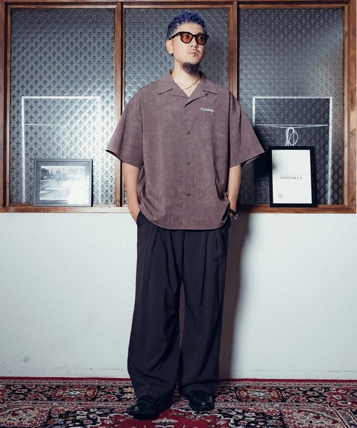 Subciety(サブサエティ)の「Cross tuck slacks(スラックス・メンズ・ブラック/ネイビー・X-LARGE/LARGE/MEDIUM/SMALL)」の21枚目の写真