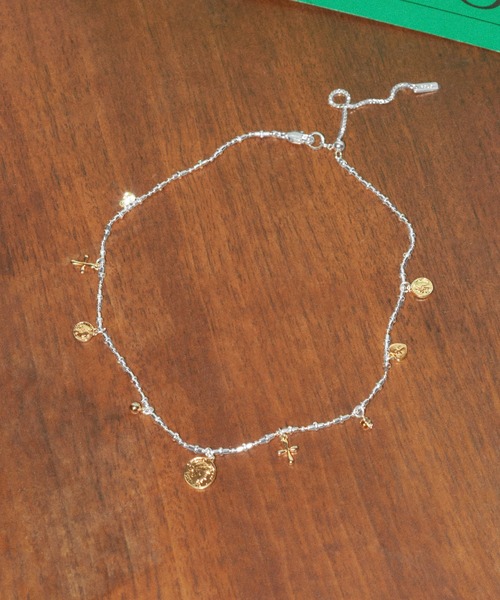 GOLDY(ゴールディ)の「アッセンブル コイン チャーム ネックレス(ネックレス・レディース・ゴールド系その他/シルバー×ゴールド/シルバー/ゴールド・FREE)」の3枚目の写真