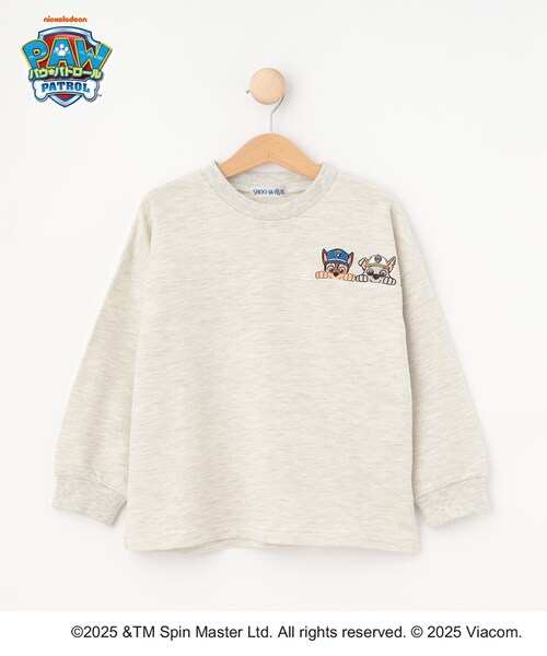 SHOO・LA・RUE(シューラルー)の「【パウ・パトロール】ミニ裏刺繍プルオーバー(Tシャツ/カットソー・キッズ・グリーン/アイボリー・11/10/12)」の2枚目の写真