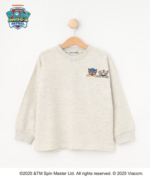 SHOO・LA・RUE(シューラルー)の「【パウ・パトロール】ミニ裏刺繍プルオーバー(Tシャツ/カットソー・キッズ・グリーン/アイボリー・11/10/12)」の3枚目の写真