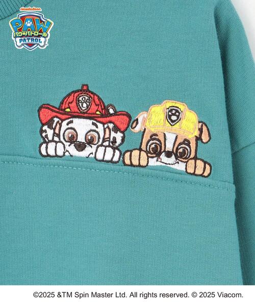 SHOO・LA・RUE(シューラルー)の「【パウ・パトロール】ミニ裏刺繍プルオーバー(Tシャツ/カットソー・キッズ・グリーン/アイボリー・11/10/12)」の10枚目の写真