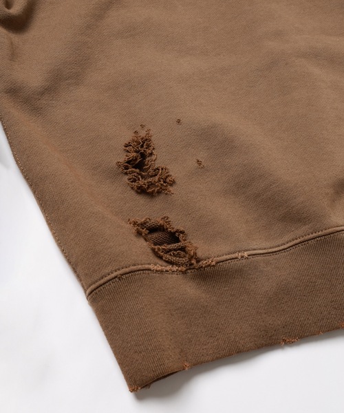 JIEDA(ジエダ)の「DAMAGE PATCH ZIP HOODIE(パーカー・メンズ・ブラック/ブラウン・1/2)」の22枚目の写真