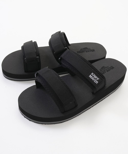 KRIFF MAYER(クリフメイヤー)の「ダブルベルトサンダル(サンダル・メンズ・ブラック/ダークブラウン・LARGE/SMALL/X-LARGE/MEDIUM)」の6枚目の写真