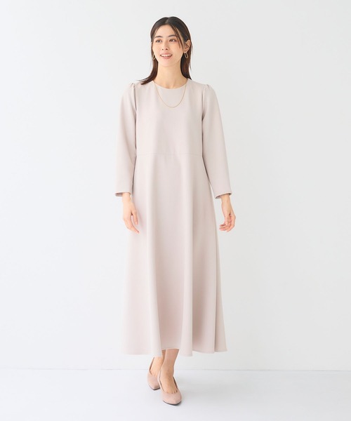 CROSS FUNCTION(クロスファンクション)の「《シワになりにくい》サマ美え ジョーゼットワンピース【CF/クロスファンクション】(ワンピース・レディース・ライトベージュ/ネイビー/ブラック・L/M)」の20枚目の写真