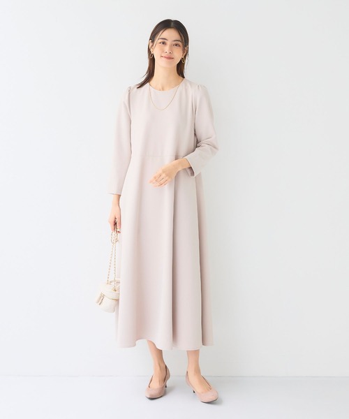CROSS FUNCTION(クロスファンクション)の「《シワになりにくい》サマ美え ジョーゼットワンピース【CF/クロスファンクション】(ワンピース・レディース・ライトベージュ/ネイビー/ブラック・L/M)」の18枚目の写真