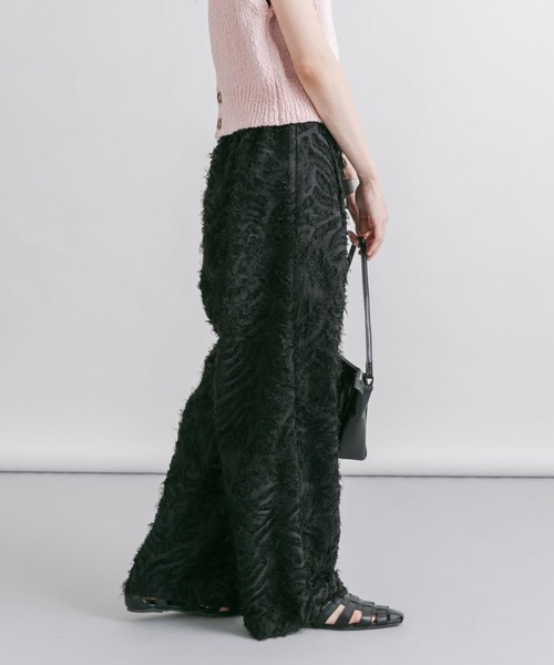 KBF（ケイビーエフ）の「フリンジイージーパンツ（その他パンツ・レディース・ブラック/アイボリー・ONE）」の17枚目の写真