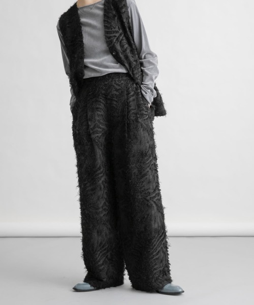 KBF（ケイビーエフ）の「フリンジイージーパンツ（その他パンツ・レディース・ブラック/アイボリー・ONE）」の21枚目の写真