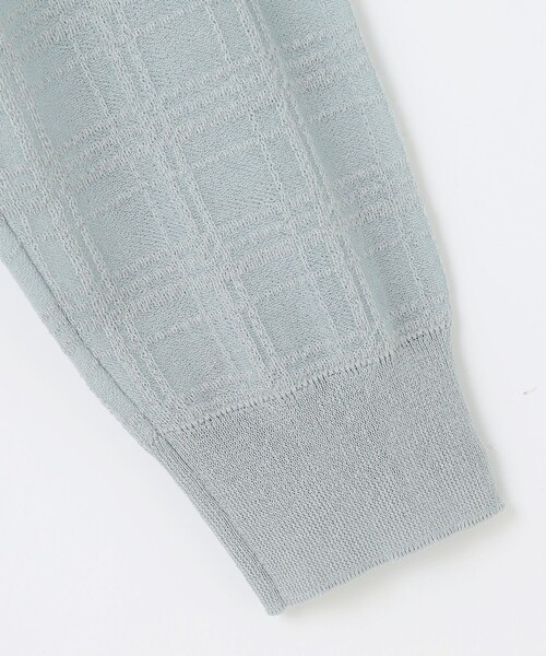J.PRESS(ジェイプレス)の「【洗える】SHEER JACQUARD ニット ブルゾン(カーディガン/ボレロ・レディース・ホワイト系/ブラック系/スカイブルー系・T15/T13)」の14枚目の写真