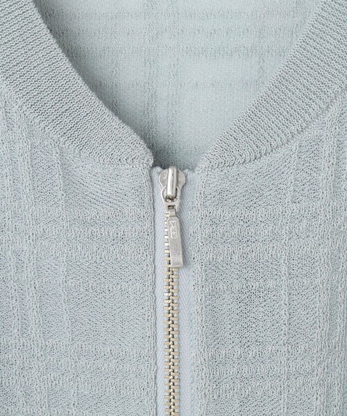 J.PRESS(ジェイプレス)の「【洗える】SHEER JACQUARD ニット ブルゾン(カーディガン/ボレロ・レディース・ホワイト系/ブラック系/スカイブルー系・T15/T13)」の16枚目の写真